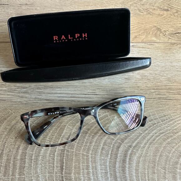 Ralph by Ralph Lauren RA7089 1692 Blue Tortoise Shell eyeglasses with case - Picture 3 of 8